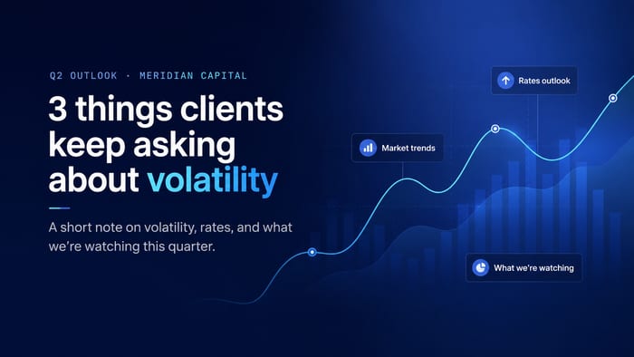 Q2 outlook · Meridian Capital — 3 things clients keep asking about volatility