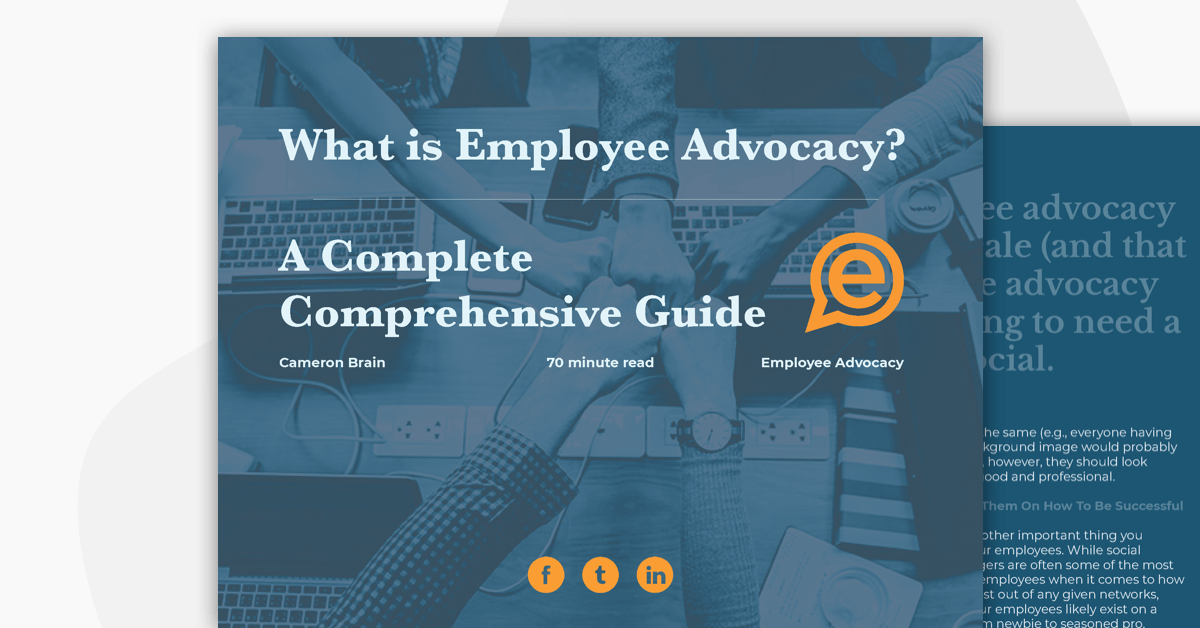 What is Employee Advocacy? The Complete Comprehensive Guide cover