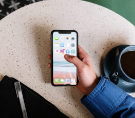 using social media on iphone