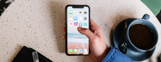 using social media on iphone