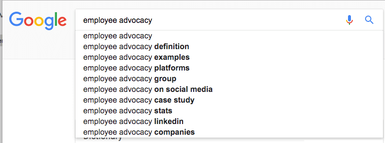 Google Search Suggestions