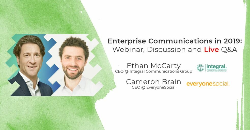 Enterprise communications webinar.