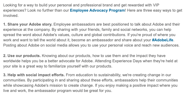 The Brand Ambassador Role How Adobe Maximizes Employee Advocacy