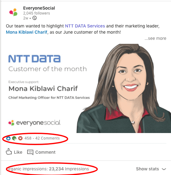 LinkedIn Post Results