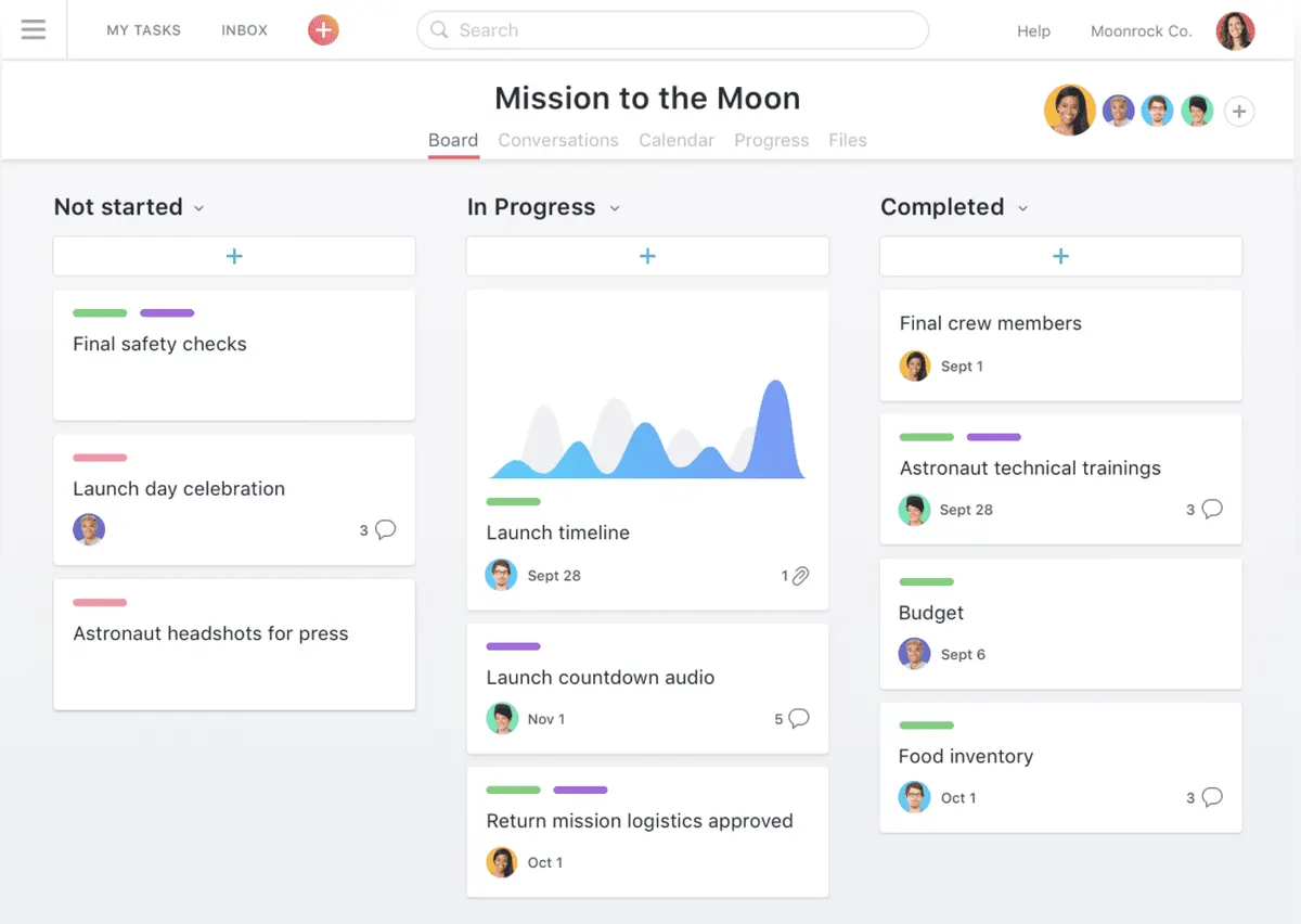 View of Asana Platform