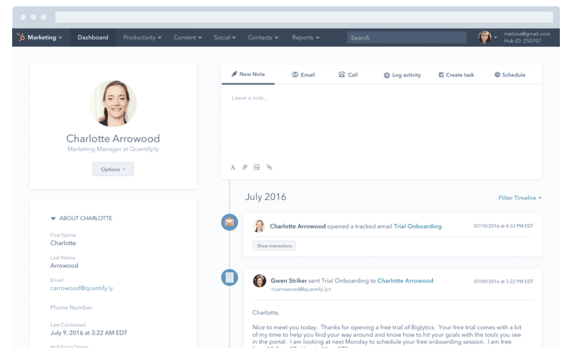 Hubspot social selling tool 