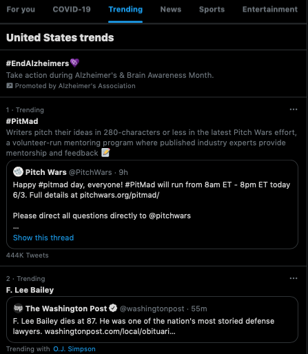 twitter trending topics