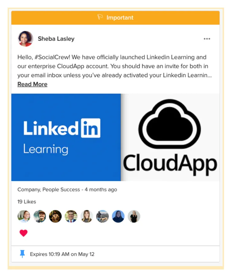 linkedin learning post