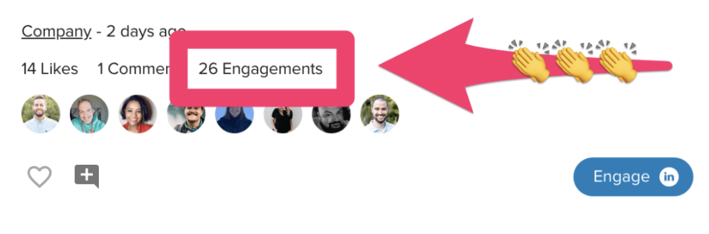 social post engagements