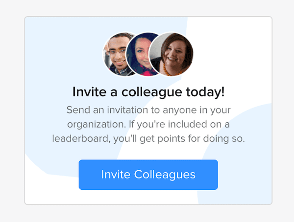 User view to invite co-workers in EveryoneSocial. 