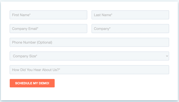 HubSpot Form Example