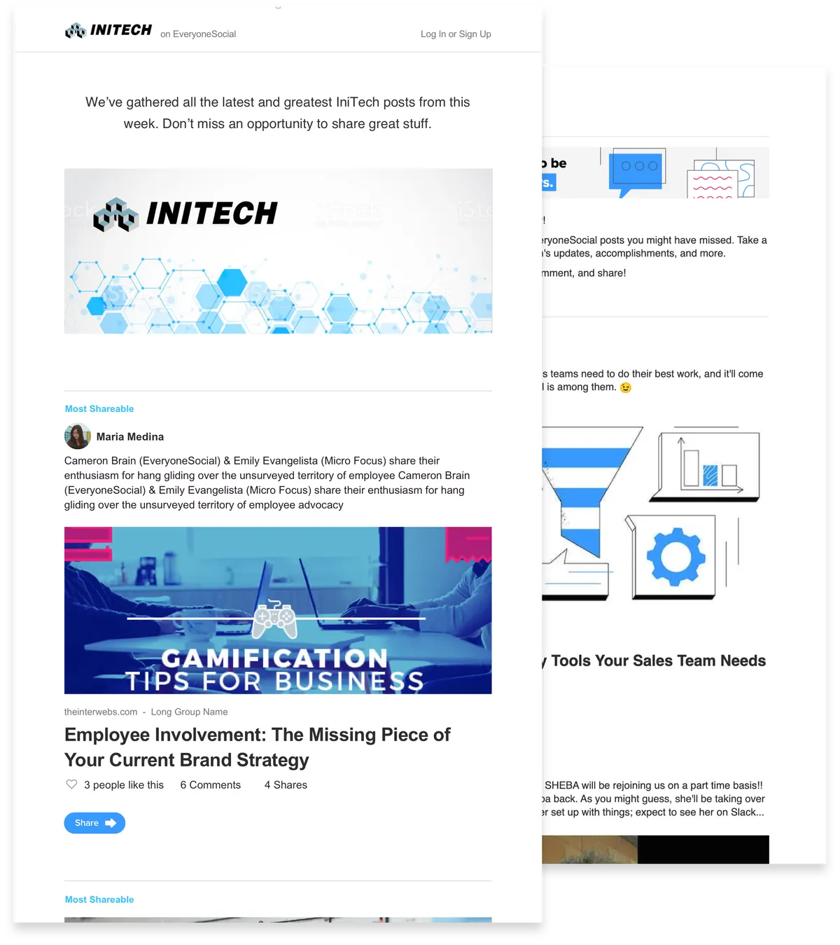 EveryoneSocial content newsletter